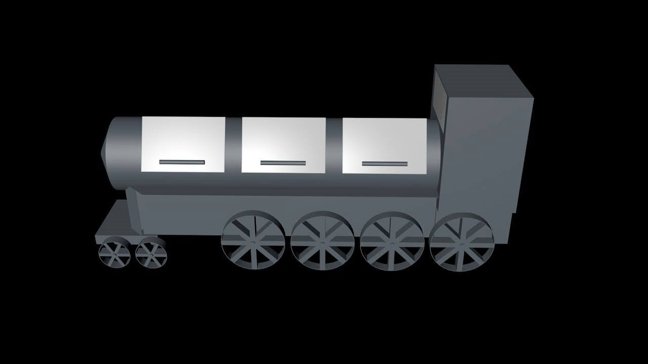 Der erste 3D-Entwurf unserer Smoker-Lok
